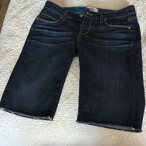 Paige Dark Blue Denim Women's Bermuda Shorts size 26